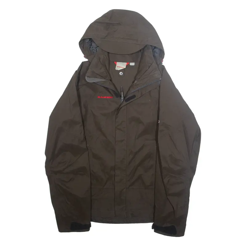 Mammut Mens Rain Jacket Green Nylon Hooded S 1