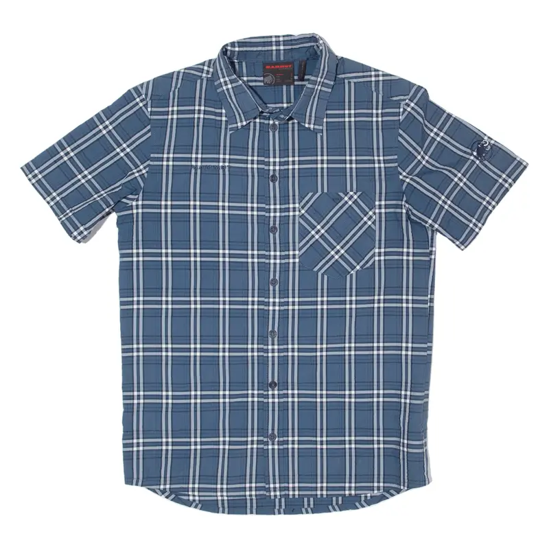 Mammut Mens Shirt Blue Check S 1