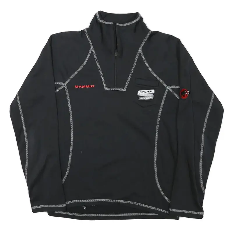 Mammut Womens Black Polyester Blend Pullover Xs Outdoor Hiking Sweatshirt 1