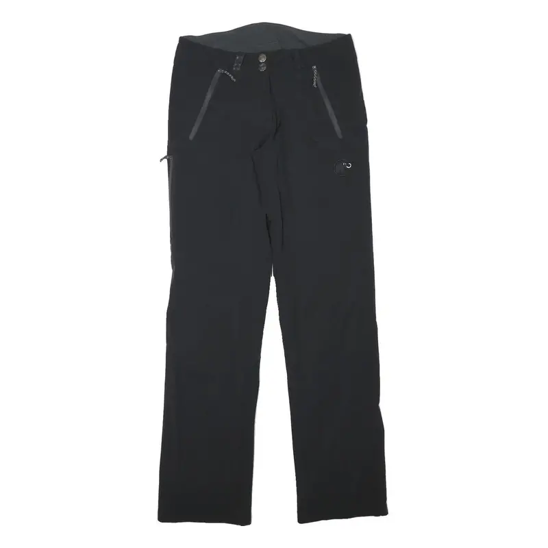 Mammut Womens Black Polyester Blend Regular Straight Trousers W28 L31 Zip Pocket 1