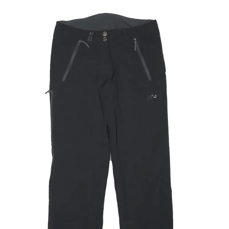 Mammut Womens Black Polyester Blend Regular Straight Trousers W28 L31 Zip Pocket 2