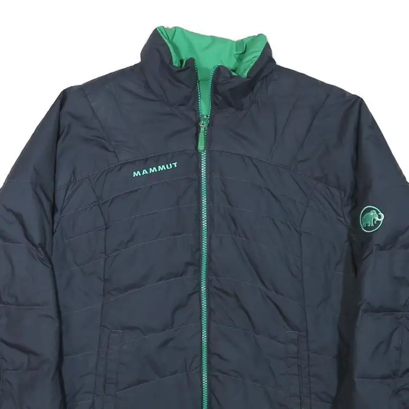 Mammut Womens Blue & Green Reversible Quilted Polyester Blend Jacket S Outdoor 2