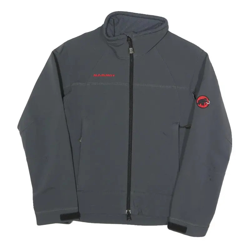 Mammut Womens Grey Softshell Jacket Xs Polyester Blend Zip Outdoor Activewear 1