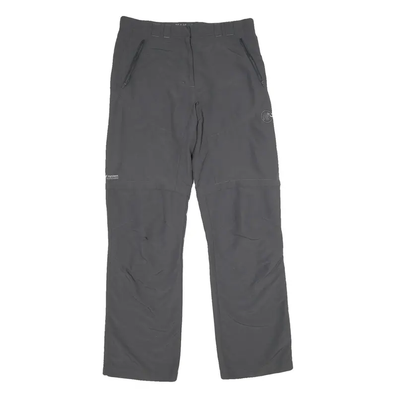 Mammut Womens Nylon Black Regular Leg Trousers W30 L32 Outdoor Zip Pockets 1