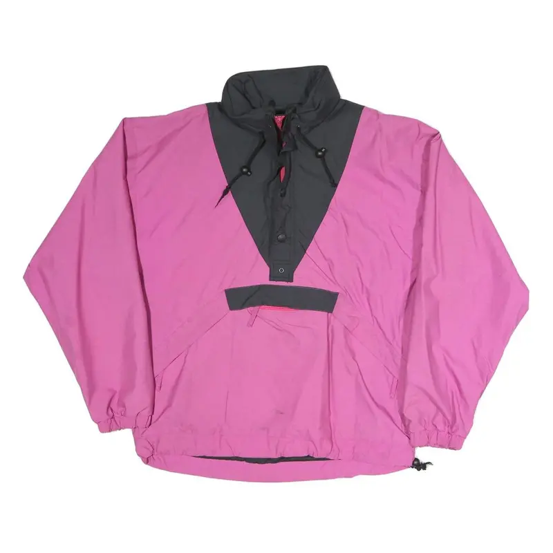Mammut Womens Pink & Black Outdoor Jacket Xl Polyester Blend Anorak Zip Casual 1