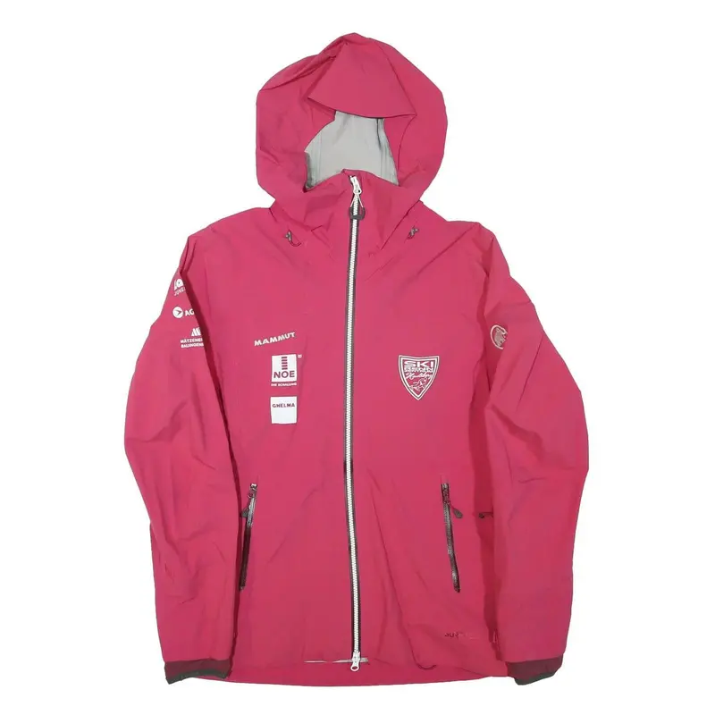 Mammut Womens Pink Ski Centrum Hasliberg Outdoor Jacket M Polyester Blend Zip 1