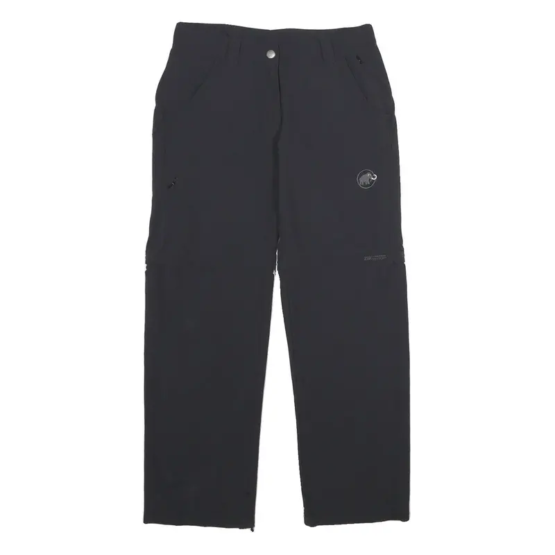 Mammut Womens Polyamide Blend Black Regular Fit Straight Leg Trousers W28 L30 1