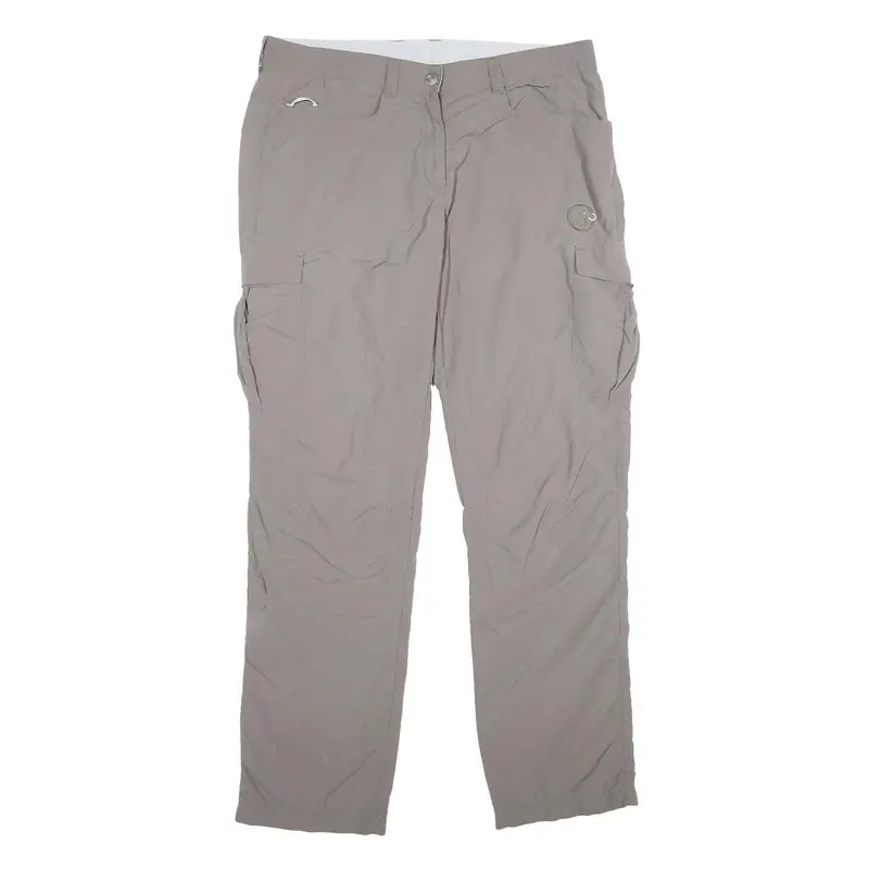 Mammut Womens Polyamide Regular Fit Beige Trousers W34 L34 Outdoor Casual Zip 1