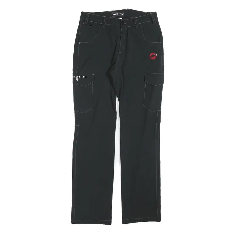 Mammut Womens Polyester Black Regular Straight Trousers W28 L30 Outdoor Hiking 1