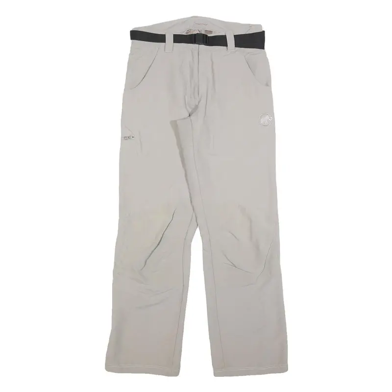 Mammut Womens Polyester Blend Beige Regular Fit Trousers W28 L28 Outdoor Hiking 1