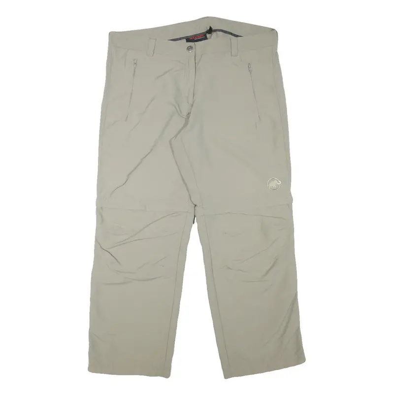 Mammut Womens Polyester Blend Beige Relaxed Straight Trousers W36 L27 Outdoor 1