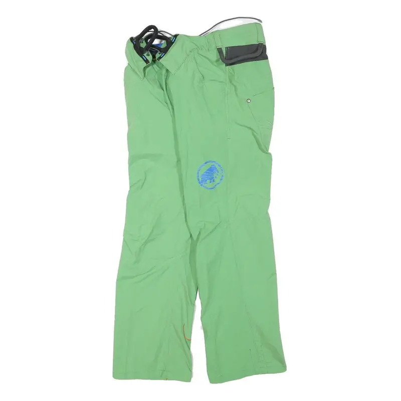 Mammut Womens Polyester Blend Green Regular Drawstring Trousers W27 L27 Outdoor 1
