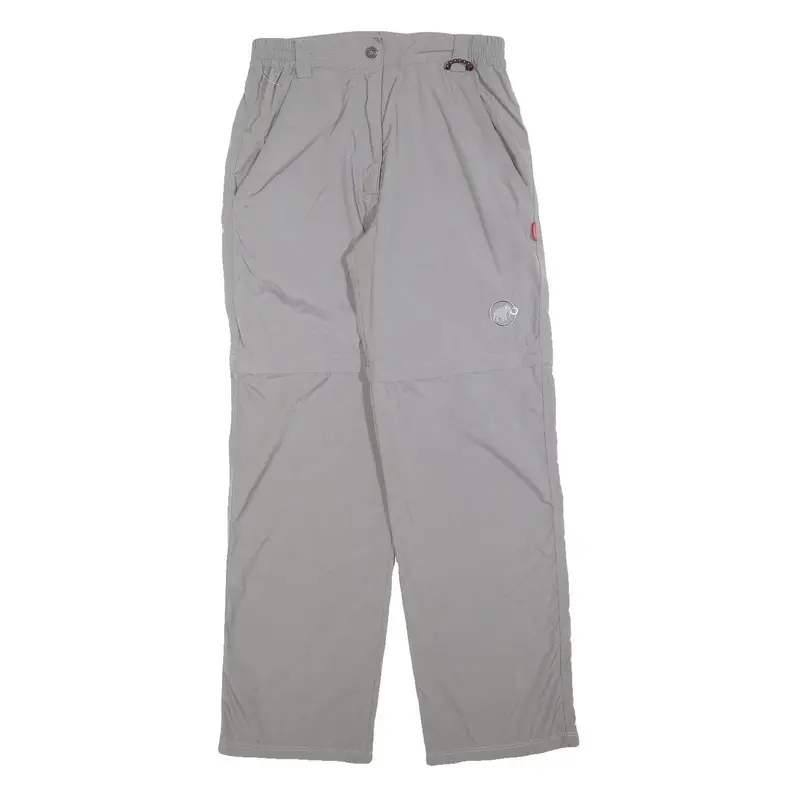 Mammut Womens Polyester Blend Grey Regular Fit Straight Leg Trousers W27 L30 1