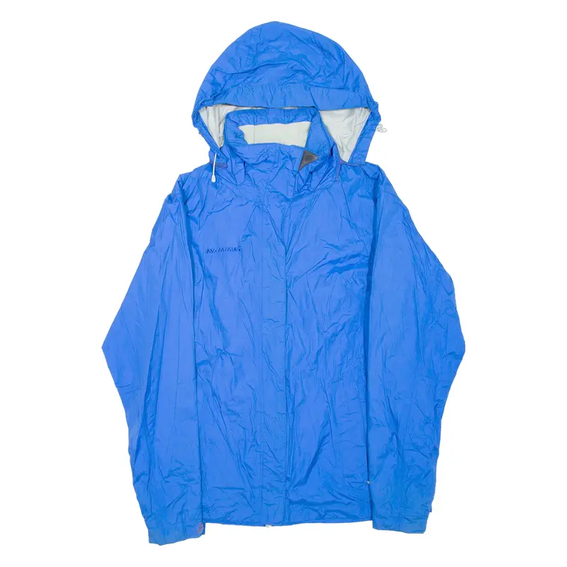 Mammut Womens Rain Jacket Blue Hooded S 1
