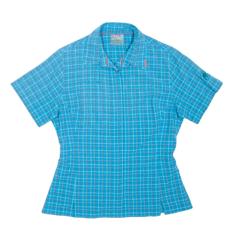 Mammut Womens Shirt Blue Check S 1