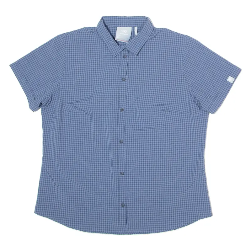 Mammut Womens Shirt Blue Gingham L 1