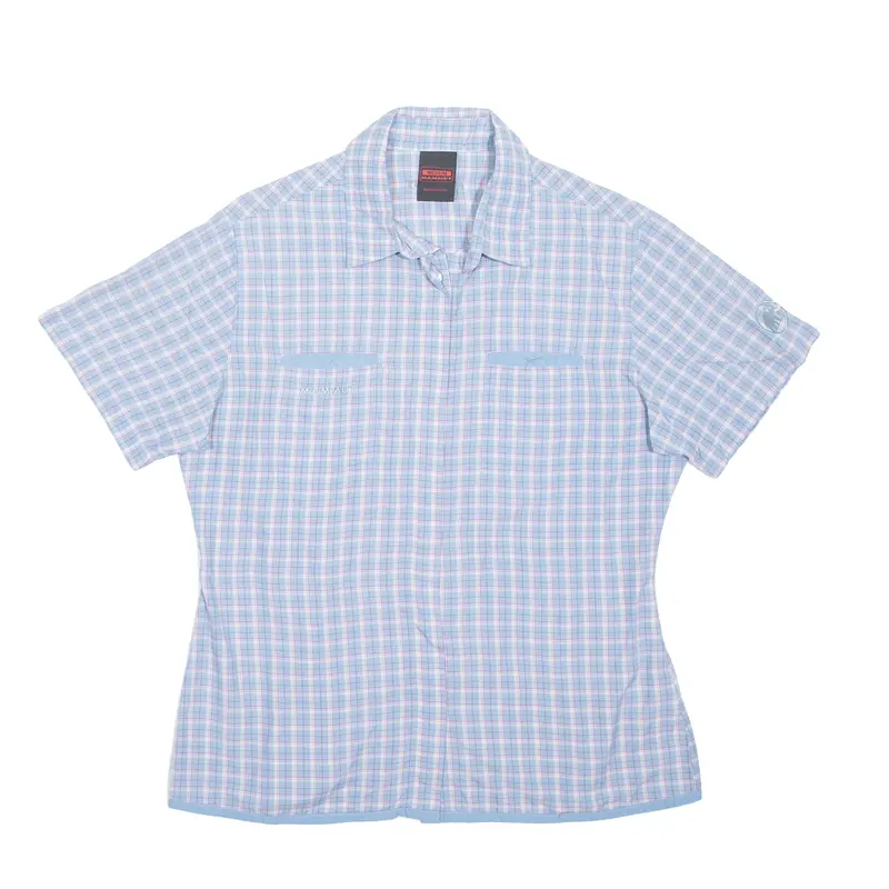 Mammut Womens Shirt Blue Nylon Check M 1