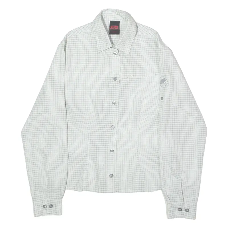 Mammut Womens Shirt White Check Long Sleeve S 1