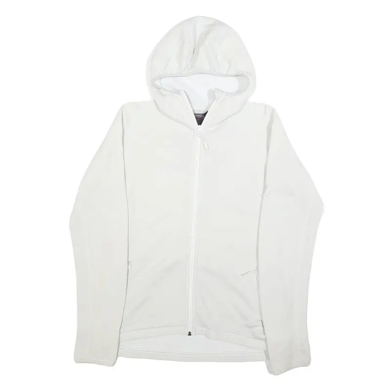 Mammut Womens White Full Zip Hoodie Xl Lightweight Outdoor Activewear 1