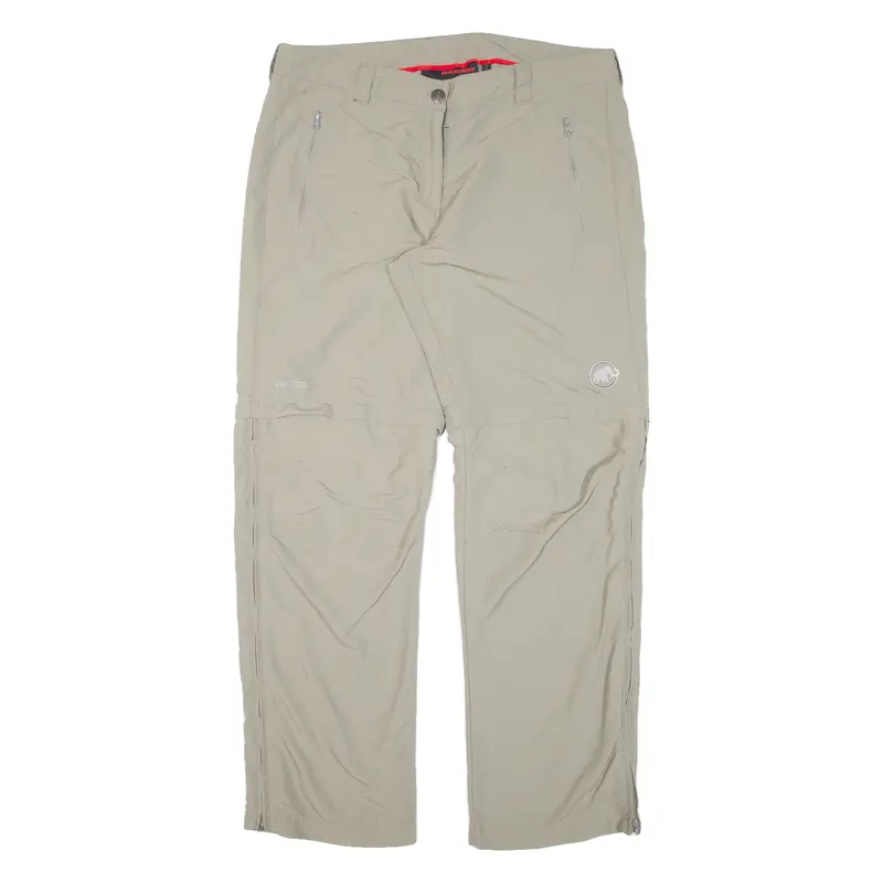 Mammut Zip-Off Womens Trousers Green Relaxed Straight W34 L30 1