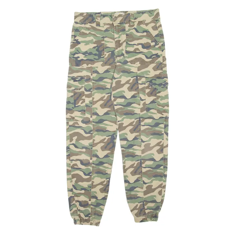 Manor Camo Womens Trousers Green Regular Tapered W32 L29 1