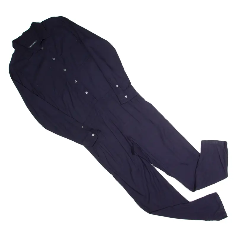 Marco Polo Womens Jumpsuit Blue Tapered M 1