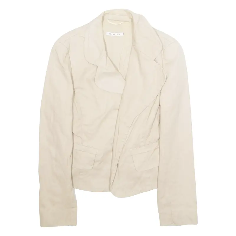Marella Womens Blazer Jacket Beige M 1