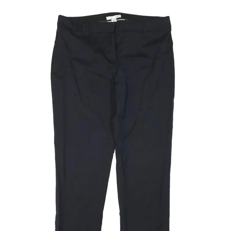 Marella Womens Cotton Blend Navy Slim Straight Trousers W32 L32 Smart Workwear 2