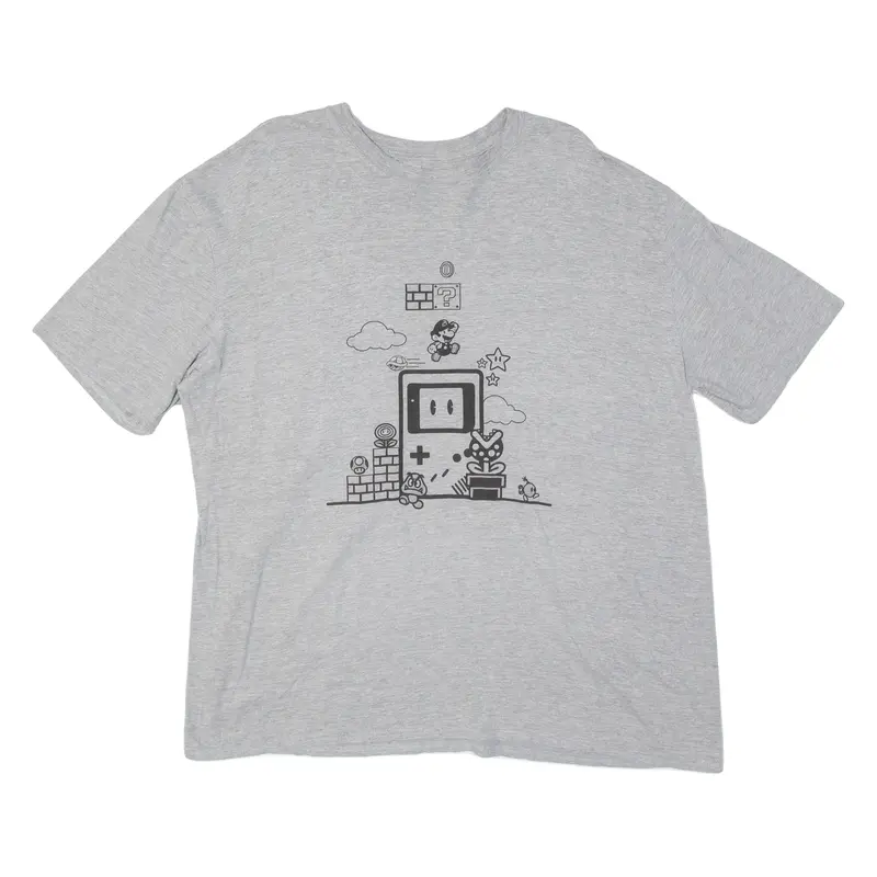 Mario Kart Mens T-Shirt Grey Xl 1