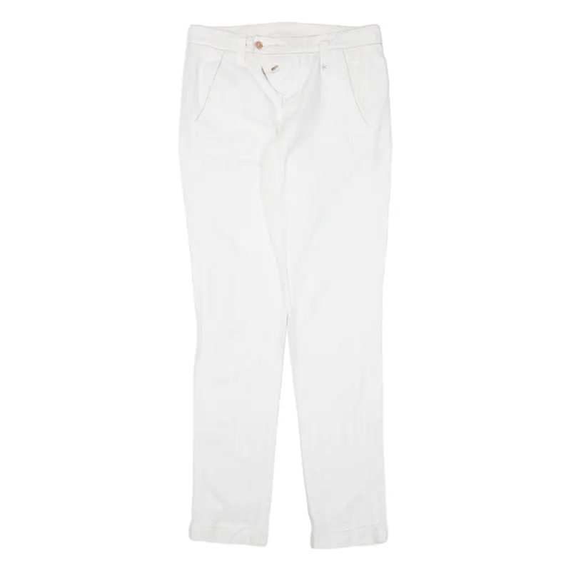 Marithe Francois Girbaud Womens Trousers White Slim Skinny W30 L32 1