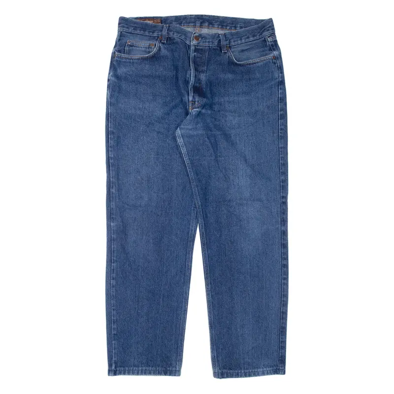 Marlboro Mens Jeans Blue Regular Tapered Stone Wash W35 L31 1
