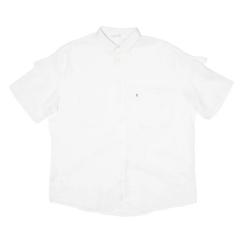 Marlboro Mens Plain Shirt White 80S Long Sleeve Xl 1