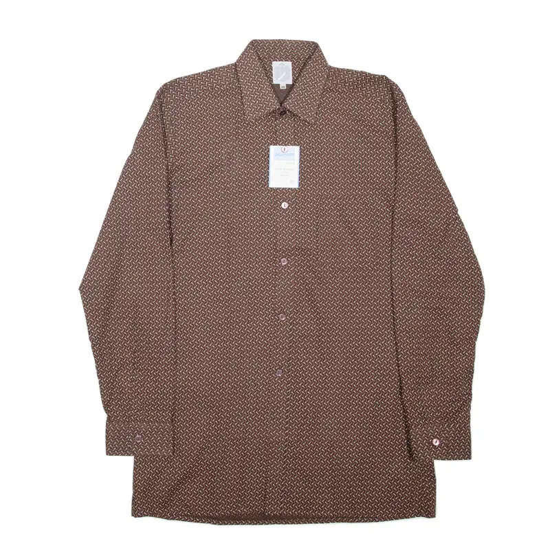 Marsum Womens Plain Shirt Brown Long Sleeve S 1