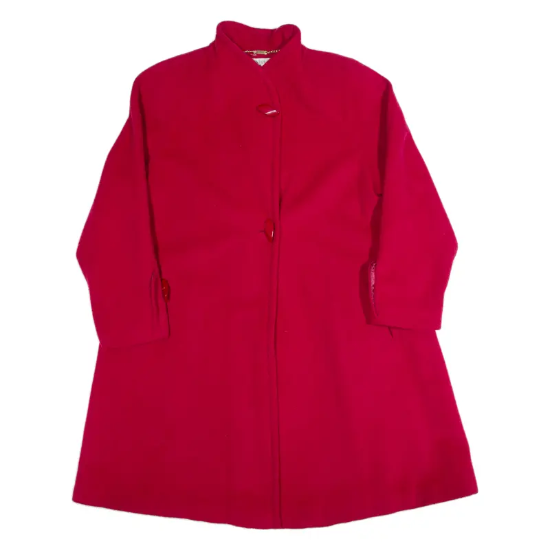 Maurice Weinberg Womens Overcoat Coat Red 90S M 1