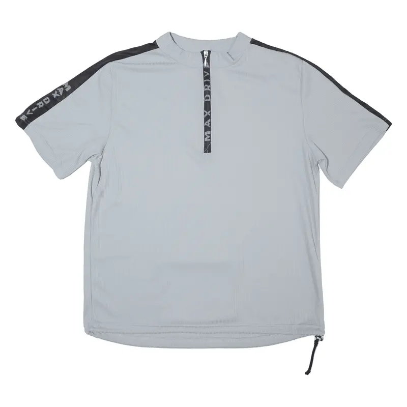 Max Drive Cycling Shirt Mens Jersey Grey 1/2 Zip Xl 1