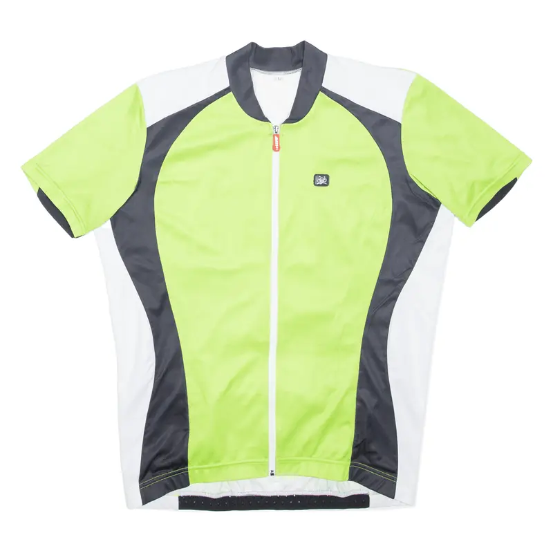Max Full Zip Cycling Shirt Mens Jersey Green L 1