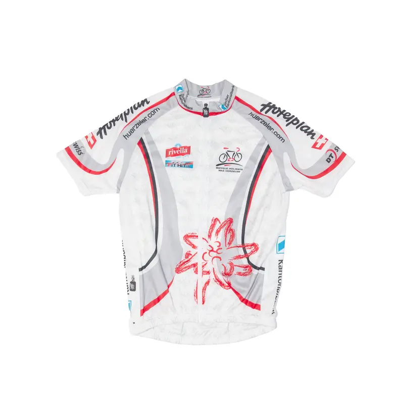 Max Huerzeler Cycling Full Zip Mens Jersey White M 1