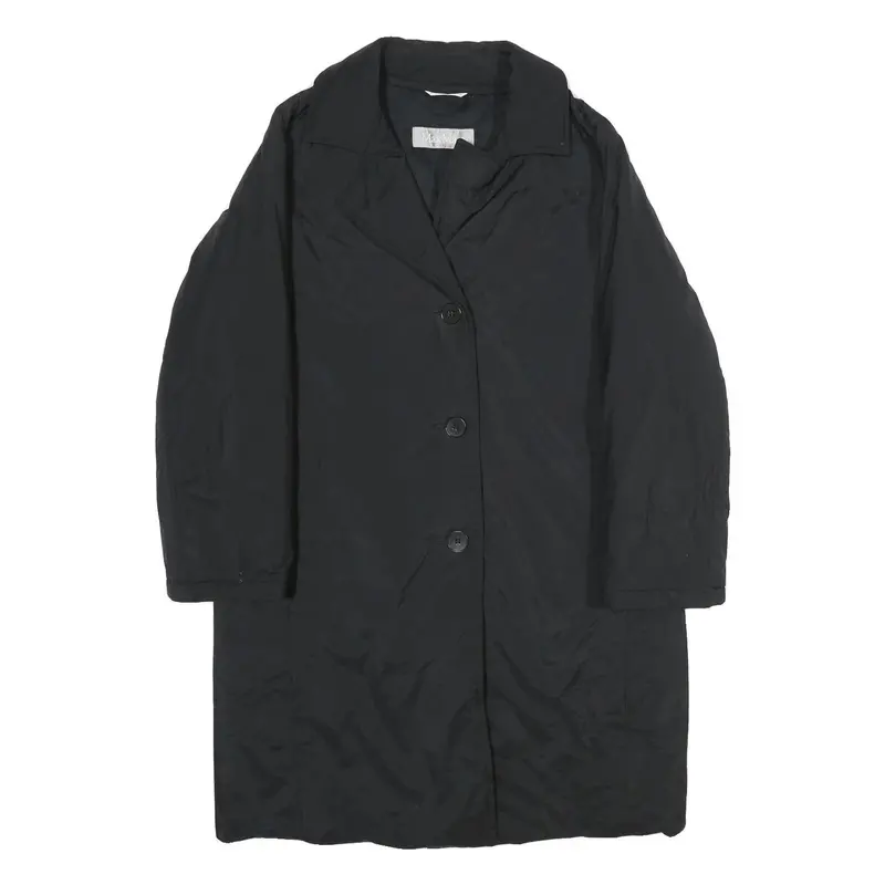 Max Mara Womens Black Classic Jacket Uk 8 Polyester Blend Button Closure Plain 1
