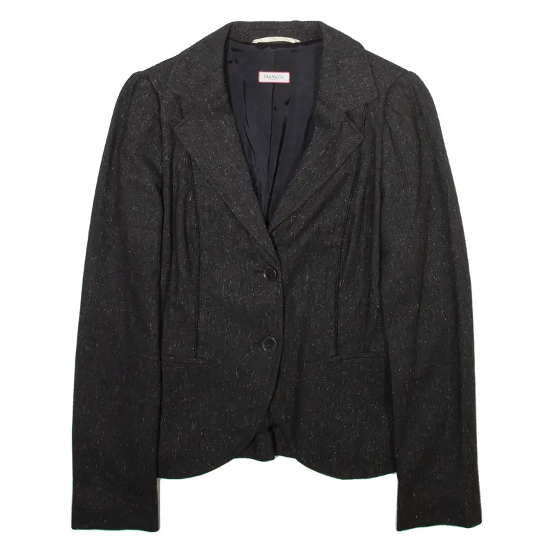 Max Mara Womens Blazer Jacket Grey Wool Uk 12 1
