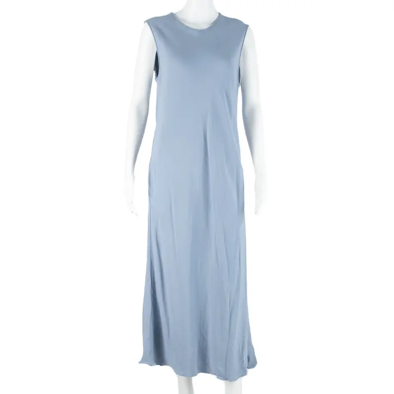 Max Mara Womens Shift Dress Blue Sleeveless Long S 1