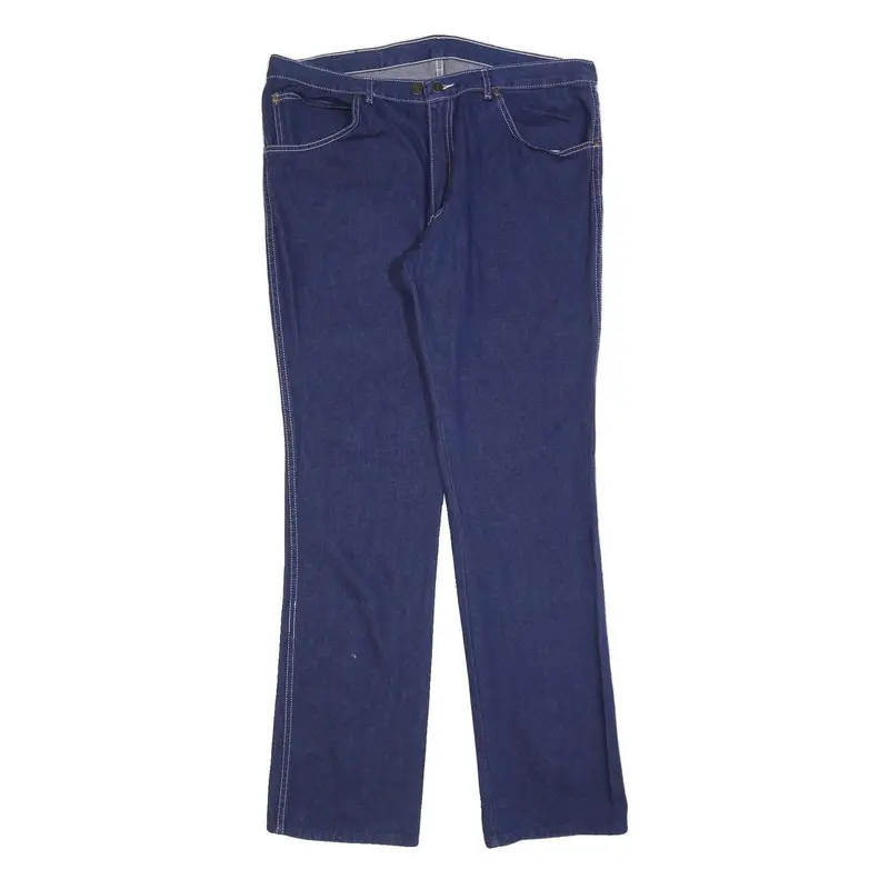 Mc Duncan Mens Jeans Blue Regular Straight Denim Raw W38 L35 Classic Cotton 1