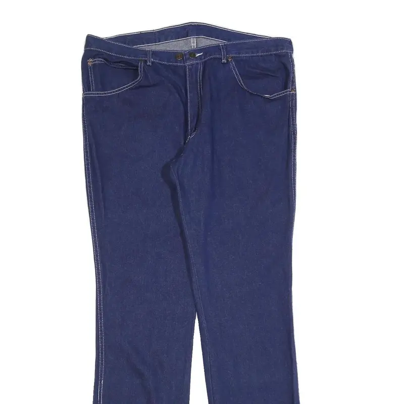 Mc Duncan Mens Jeans Blue Regular Straight Denim Raw W38 L35 Classic Cotton 2
