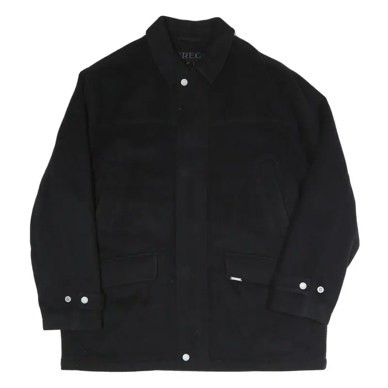Mcgregor Mens Black Button Jacket Xl Cotton Blend Classic Stylish Warm 1