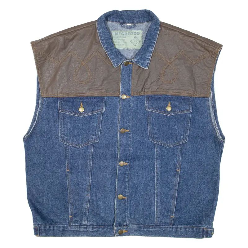 Mcgregor Mens Denim Gilet Blue 2Xl 1
