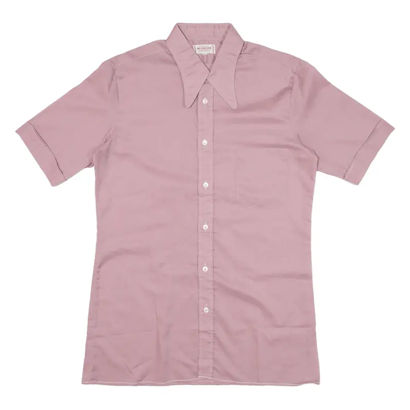Mcgregor Mens Plain Shirt Pink S 1