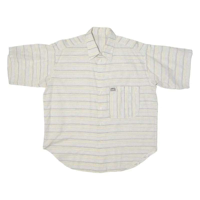 Mcgregor Mens Shirt Yellow Striped L 1