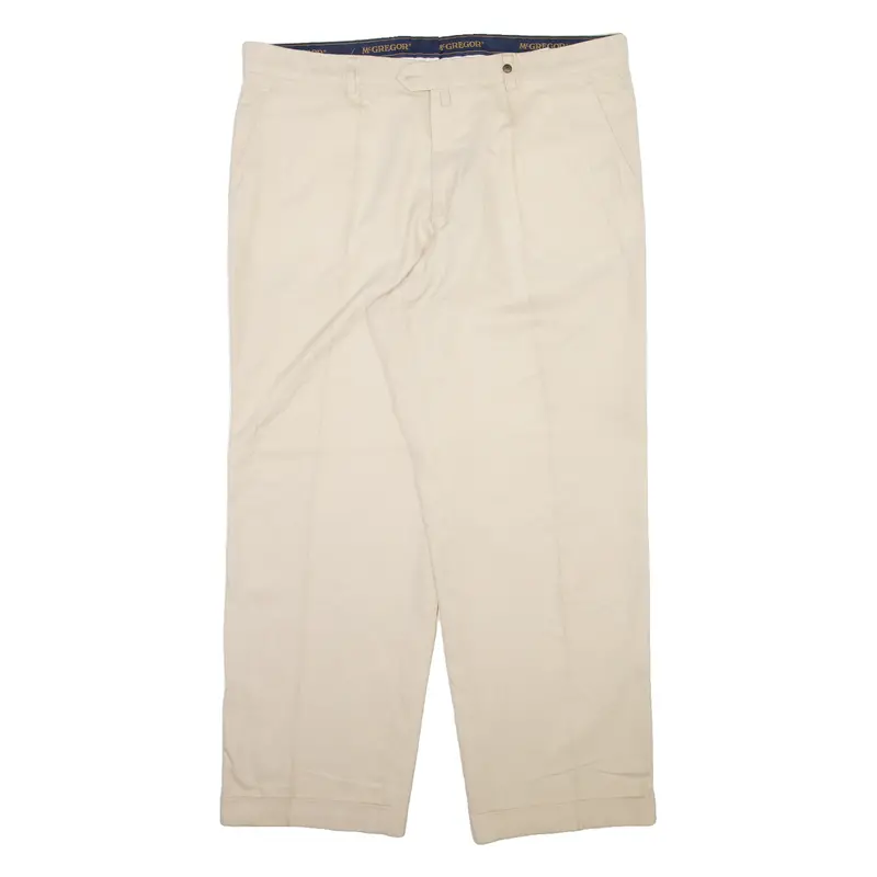 Mcgregor Mens Trousers Cream Relaxed Straight W40 L29 1
