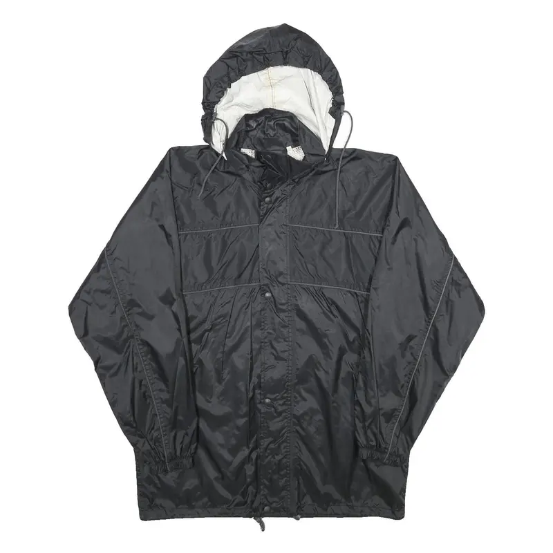 Mckinley Mens Black Nylon Outdoor Jacket S Zip Hooded Lightweight 1