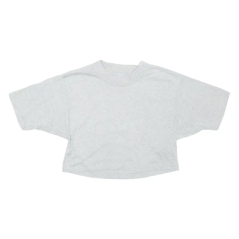 Medallion Number 1 Cropped Womens T-Shirt Grey S 1