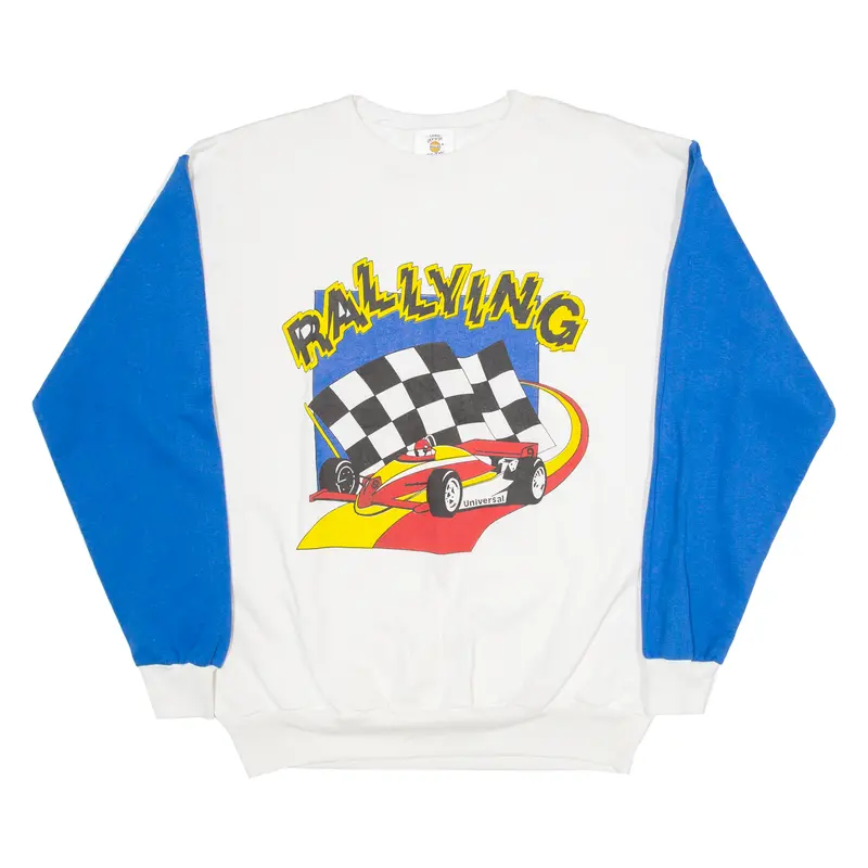 Medallion Rallying Mens Sweatshirt White L 1